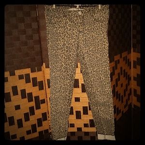 Fire leopard jeans